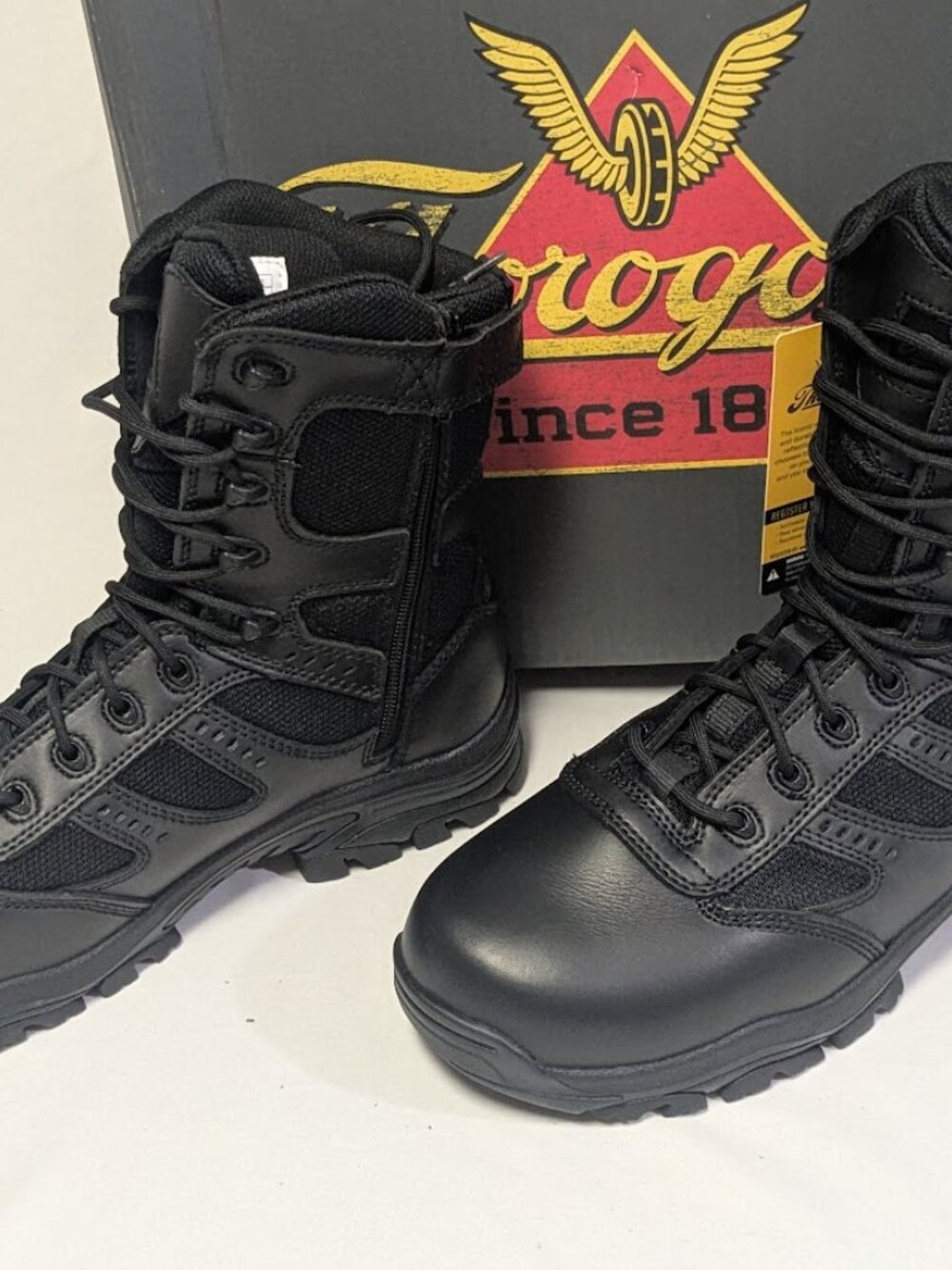 Thorogood Mens 8.5W 804‑6191 Waterproof Composite Toe Tactical Side Zip Boots - Picture 7 of 9
